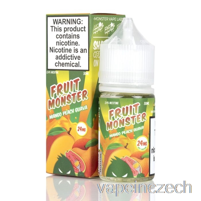 Mango Broskev Guava - Ovocné Monstrózní Soli - 30ml 24mg Vape Bez Nikotinu